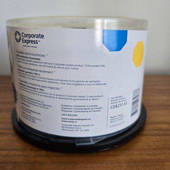NEW Corporate Express CD-R 700MB 80 Min Recordable Compact Disc Pack - Picture 5 of 7